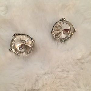 Giant crystal earrings